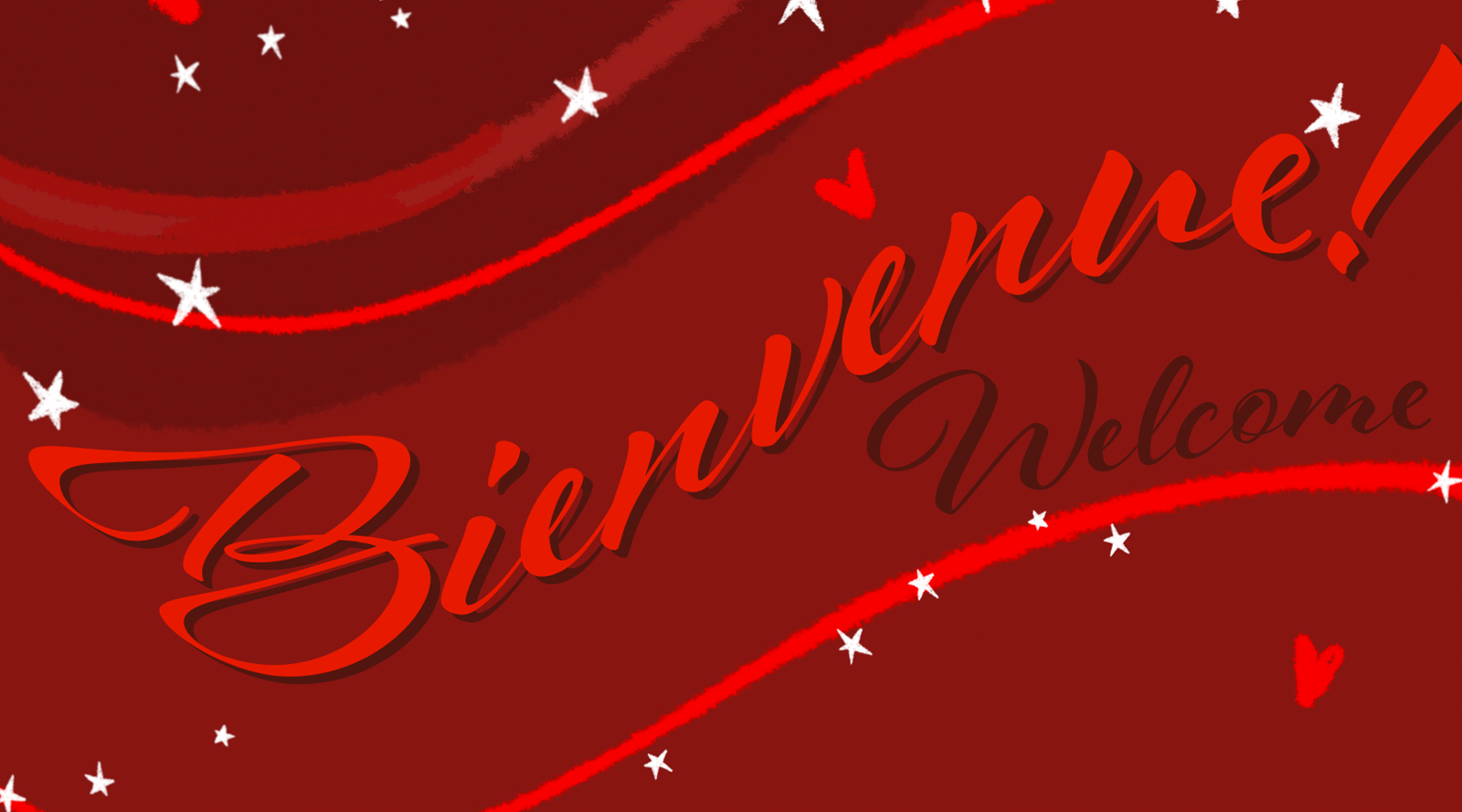 Bienvenue Welcome banner