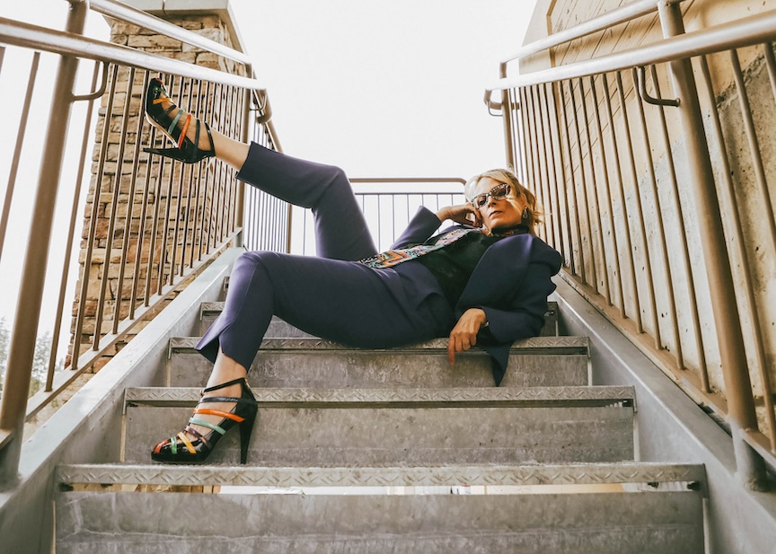 Purple Suit Stairwell