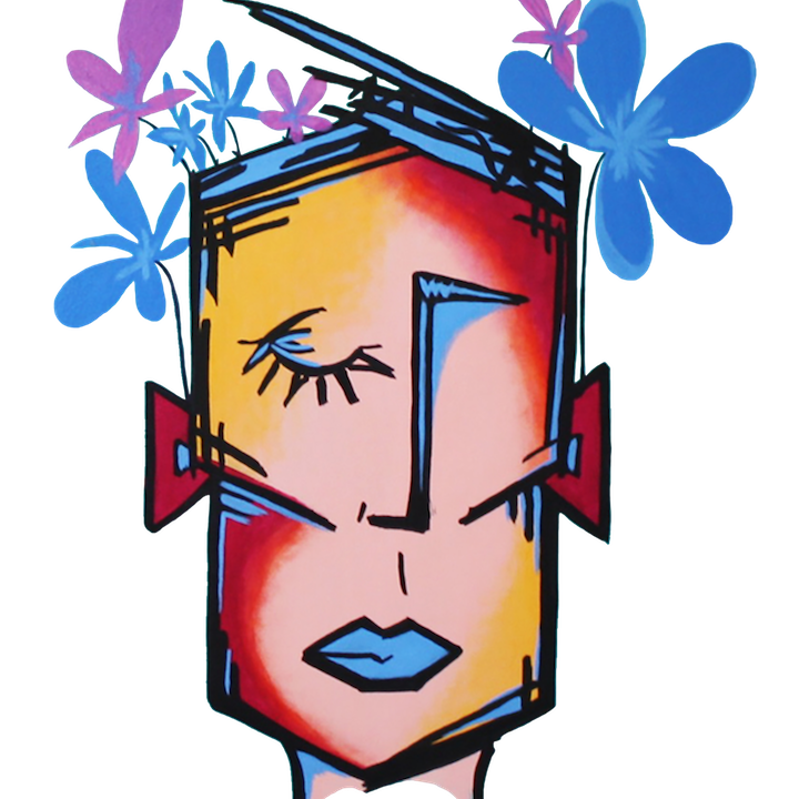 flower portrait design